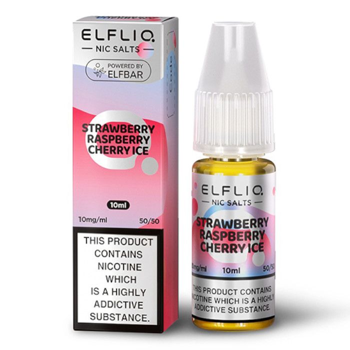 ElfLiq Nic Salts - Strawberry Raspberry Cherry Ice